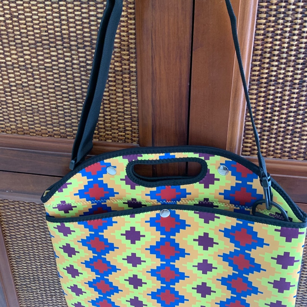 Book/computer bag, multi, ethnic